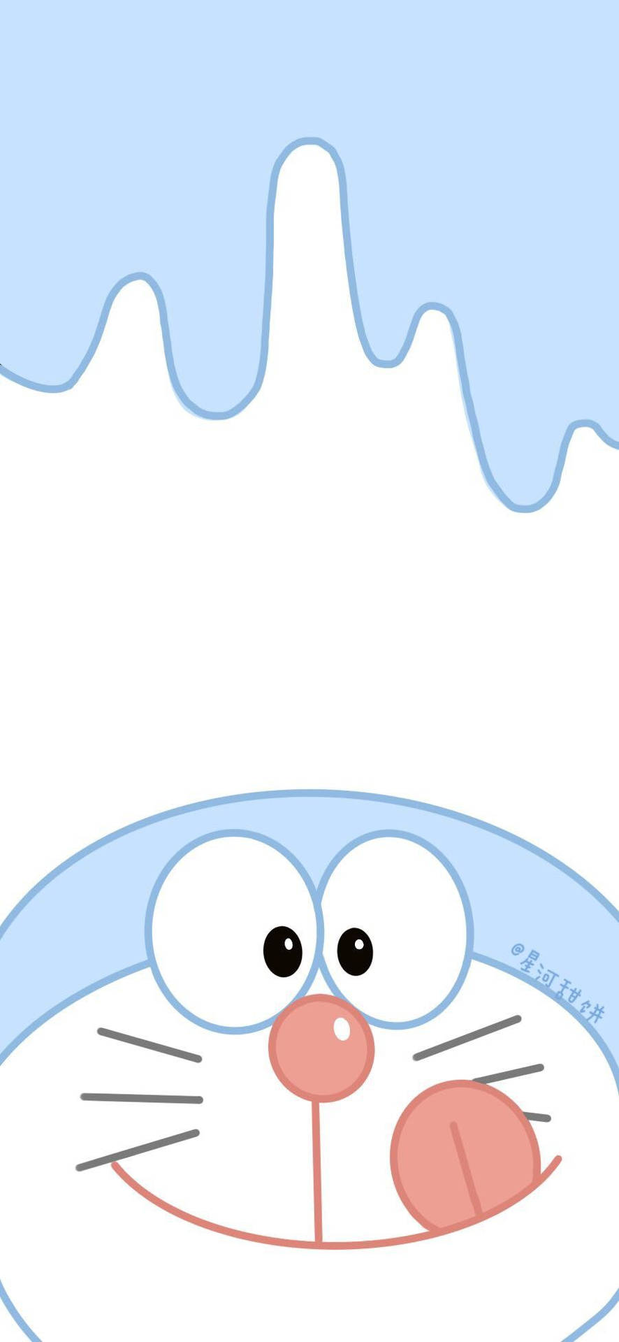 Peeking Blue